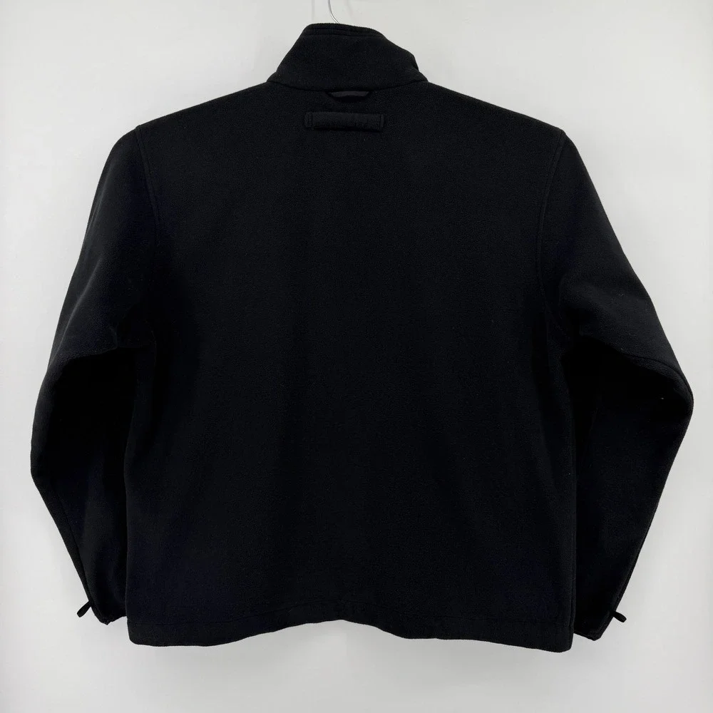 The North Face Fleece Jacket Mens XXL Black Full Zip GORE-TEX Raintex Mock Neck